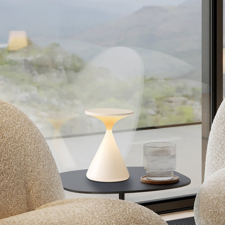 Hourglass LED Tischleuchte kabellos mit Dimmfunktion