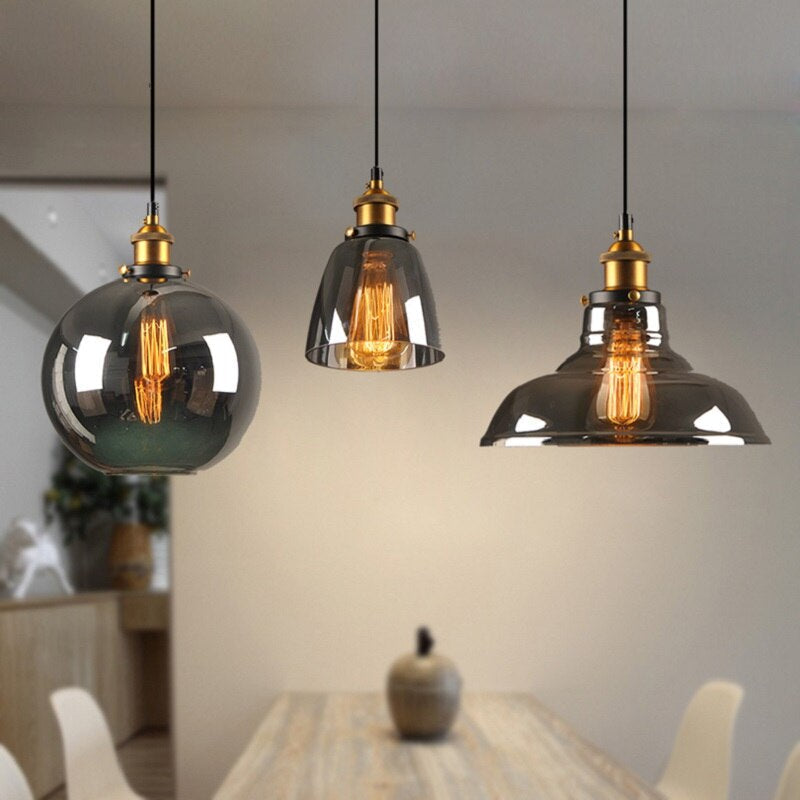 Antike Glas-Pendelleuchte – Vintage-Stil & dimmbar für stilvolle Räume