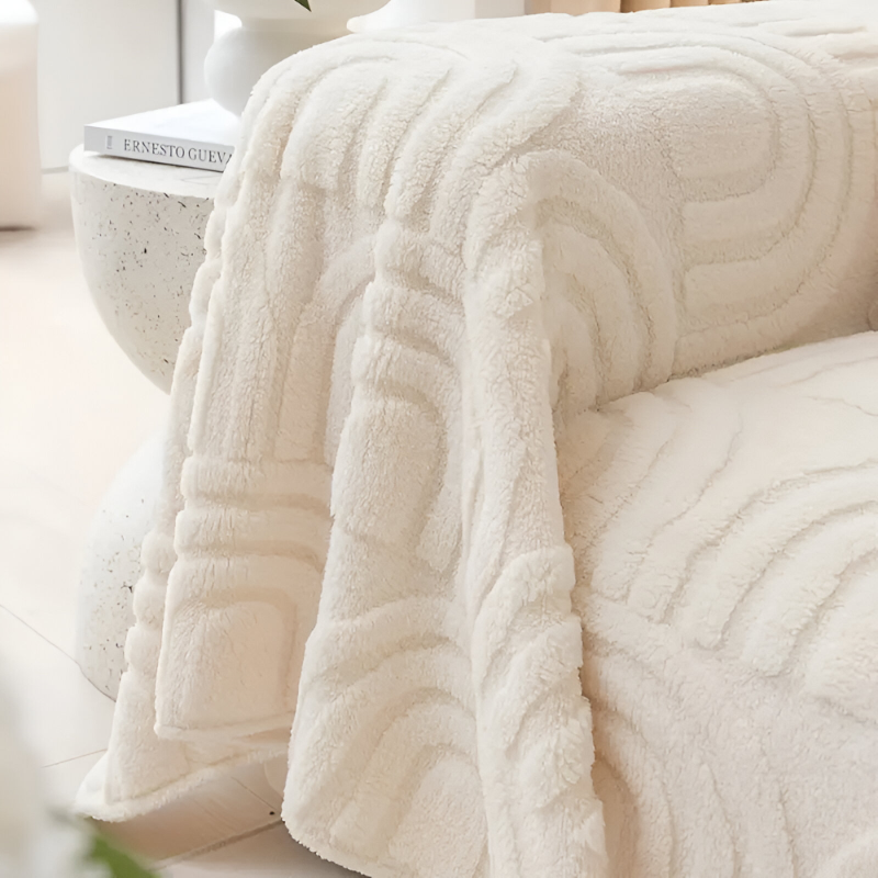 Sofabezug mit Bogenmuster – Vielseitige Jacquard Husse für verschiedene Sofatypen