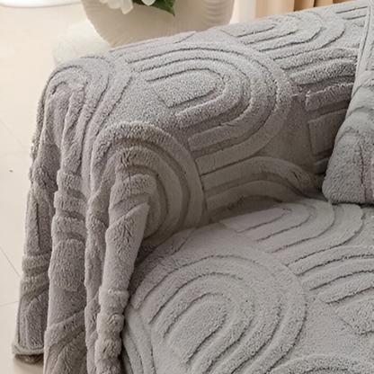 Sofabezug mit Bogenmuster – Vielseitige Jacquard Husse für verschiedene Sofatypen