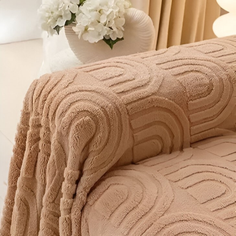 Sofabezug mit Bogenmuster – Vielseitige Jacquard Husse für verschiedene Sofatypen
