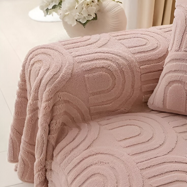 Sofabezug mit Bogenmuster – Vielseitige Jacquard Husse für verschiedene Sofatypen