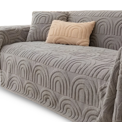 Sofabezug mit Bogenmuster – Vielseitige Jacquard Husse für verschiedene Sofatypen