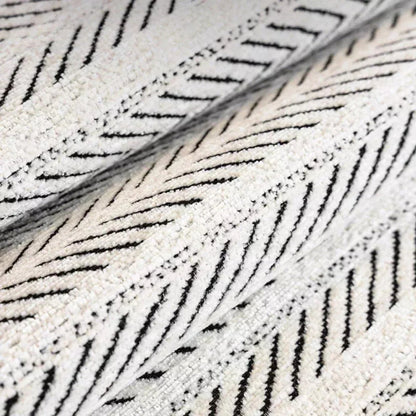 Sofahusse mit Fischgrätenmuster – Überwurf mit Wellenkante