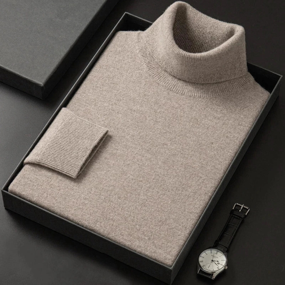 Herren Kaschmir Rollkragenpullover Mit Geschenkbox