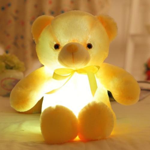 Leuchtender LED Teddybär mit Farbwechsellicht
