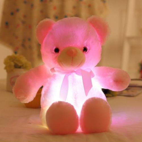 Leuchtender LED Teddybär mit Farbwechsellicht