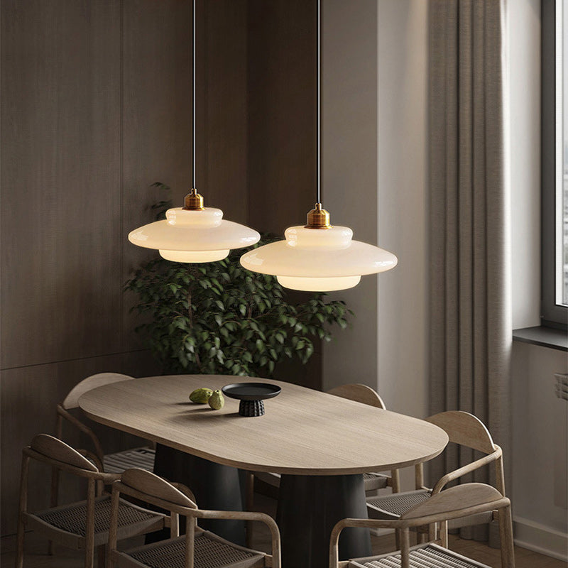 Moderne runde Glas Pendelleuchte für das Wohnzimmer