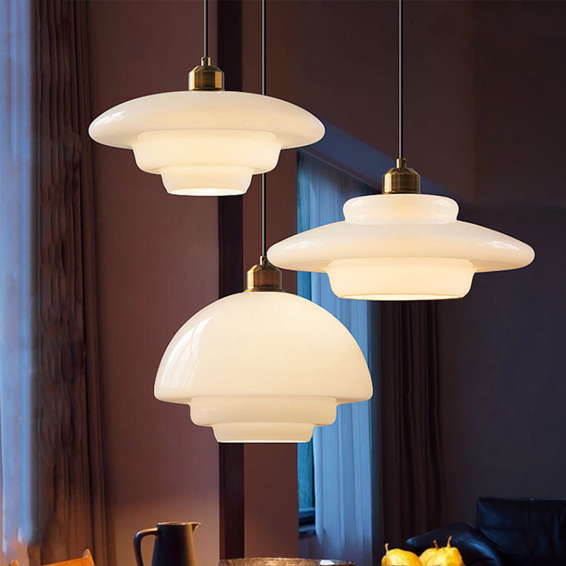 Moderne runde Glas Pendelleuchte für das Wohnzimmer