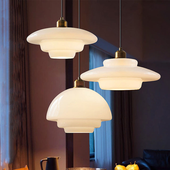 Moderne runde Glas Pendelleuchte für das Wohnzimmer