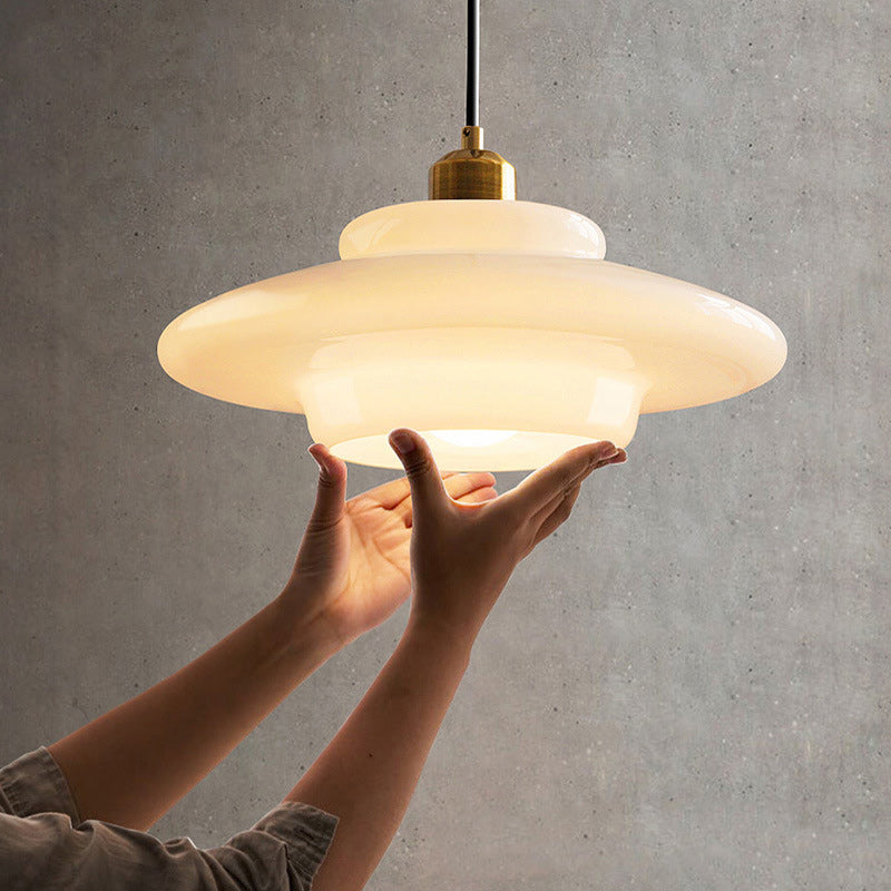Moderne runde Glas Pendelleuchte für das Wohnzimmer