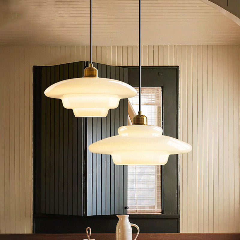 Moderne runde Glas Pendelleuchte für das Wohnzimmer