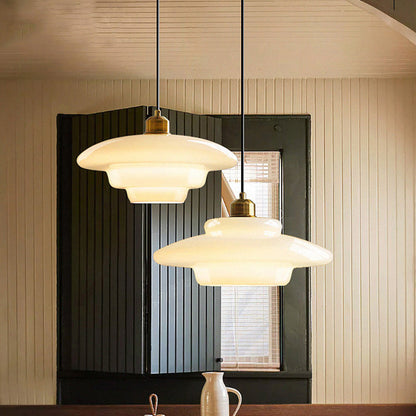 Moderne runde Glas Pendelleuchte für das Wohnzimmer
