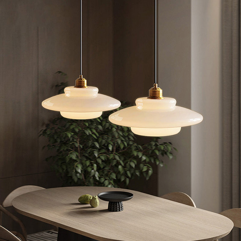 Moderne runde Glas Pendelleuchte für das Wohnzimmer
