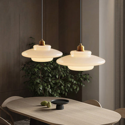 Moderne runde Glas Pendelleuchte für das Wohnzimmer