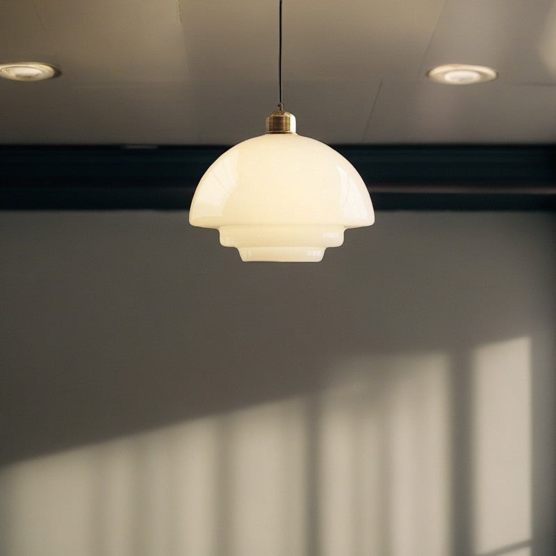 Moderne runde Glas Pendelleuchte für das Wohnzimmer