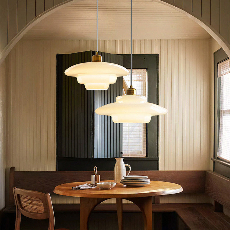 Moderne runde Glas Pendelleuchte für das Wohnzimmer