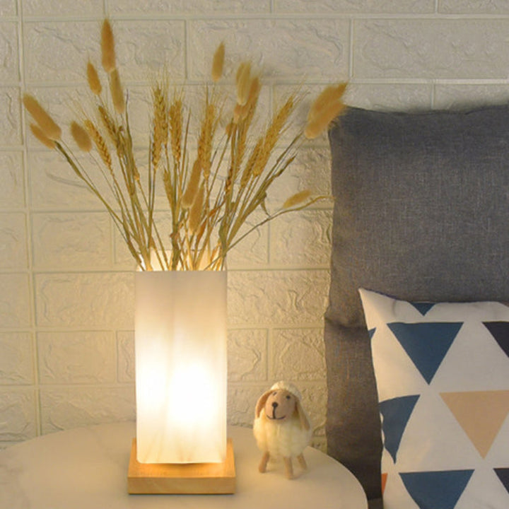 Glas Tischlampe – Nordisches Design in Vasenform mit dimmbarer LED & Farbwechsel