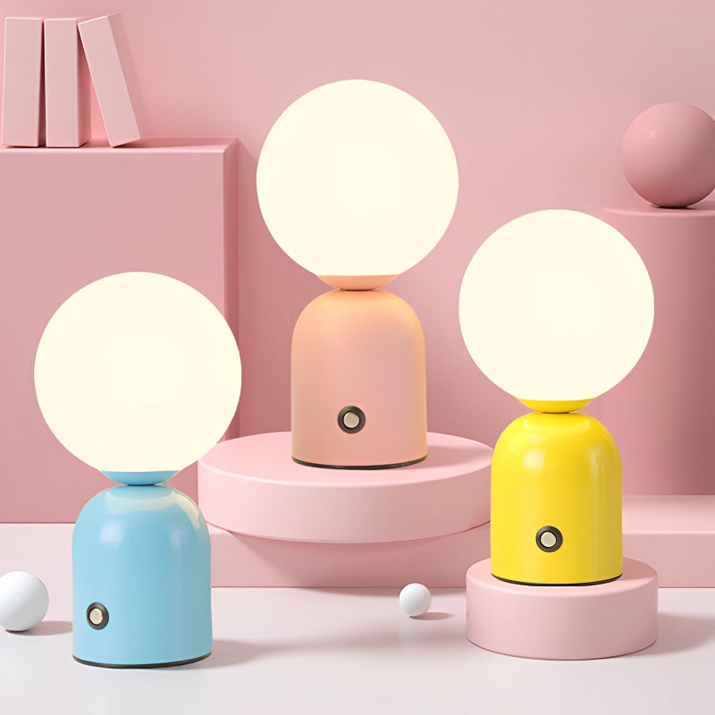 Elegante Tischlampe im nordischen Stil – Dekorative Lampe mit drei Lichtfarben