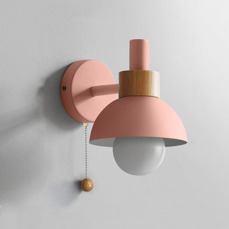 Moderne Glas Wandleuchte in Kugelform für das Wohnzimmer