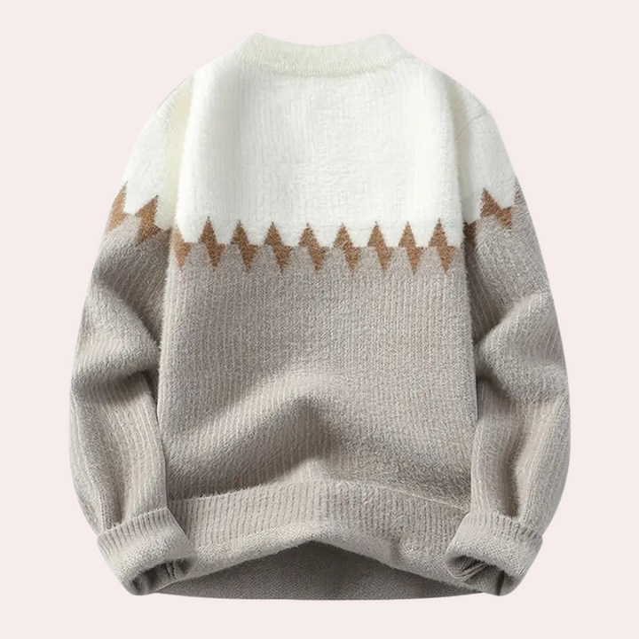 Herren Strickpullover Mit Schlichtem Design
