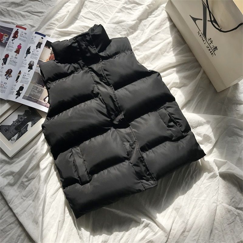 Damen Bodywarmer Mit Hohem Kragen Und Taschen