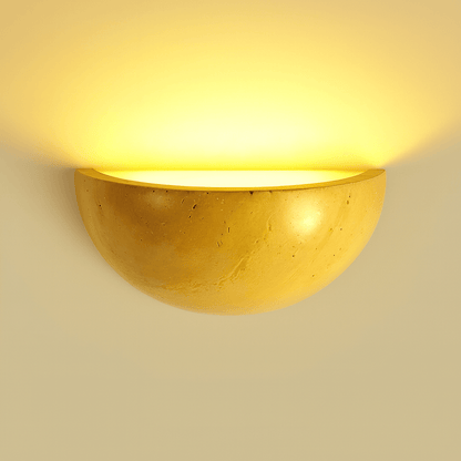 Wandleuchte – Halbkreisförmige LED Wandlampe im Zen Stil