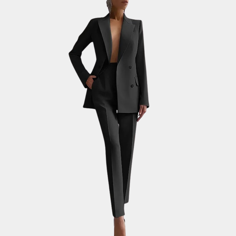 Damen Zweiteiler Set Mit Klassischem Design