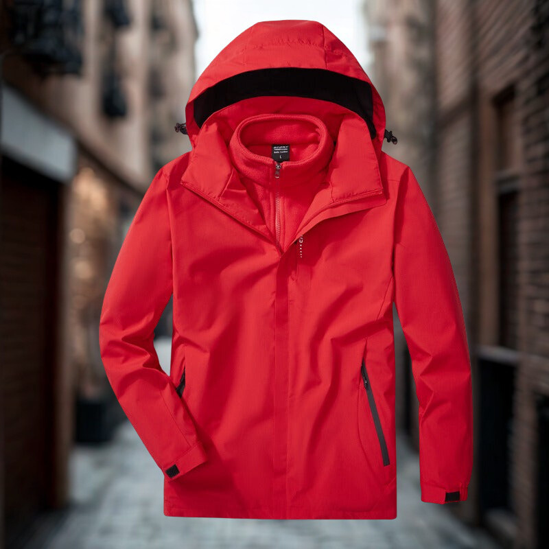 Damen Outdoor Jacke 3 In 1 Mit Fleecefutter Und Kapuze