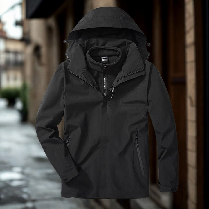 Damen Outdoor Jacke 3 In 1 Mit Fleecefutter Und Kapuze