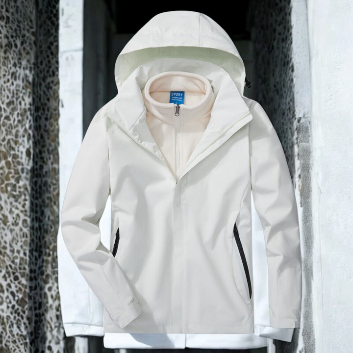 Damen Outdoor Jacke 3 In 1 Mit Fleecefutter Und Kapuze