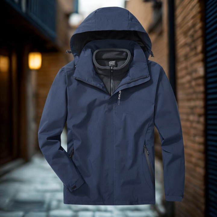 Damen Outdoor Jacke 3 In 1 Mit Fleecefutter Und Kapuze