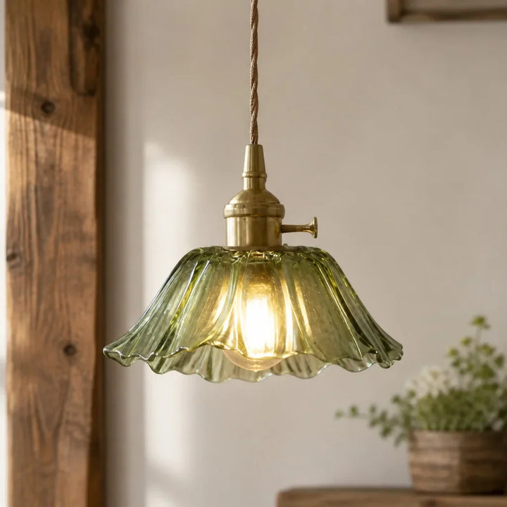 Pendelleuchte Aus Glas Im Vintage Design