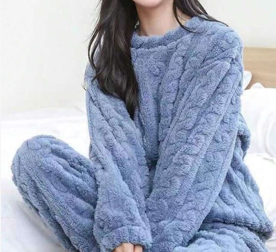 Damen Flanell Pyjama Set Mit Klassischem Design