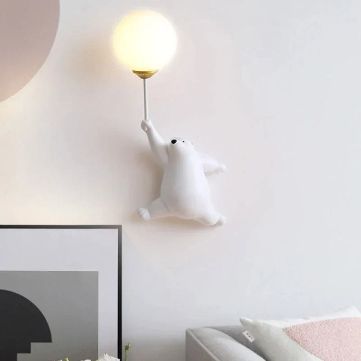 Verspielte kinderfreundliche LED-Wandleuchte mit Tiermotiv