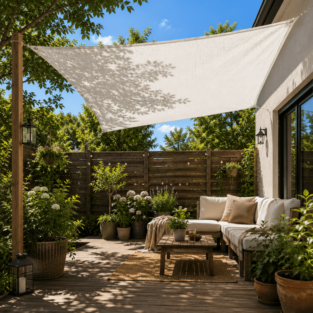 HDPE-Schattierungsnetz für Terrasse und Balkon in dunkler Ausführung