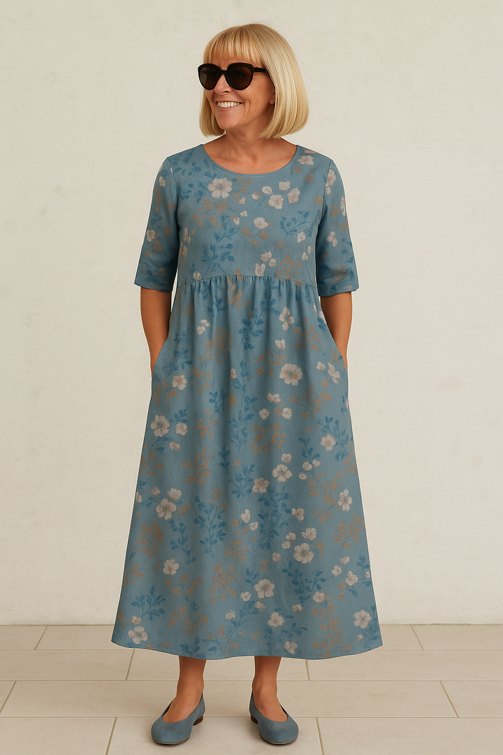Relaxed Midi Dress for Women – Effortless Everyday Elegance