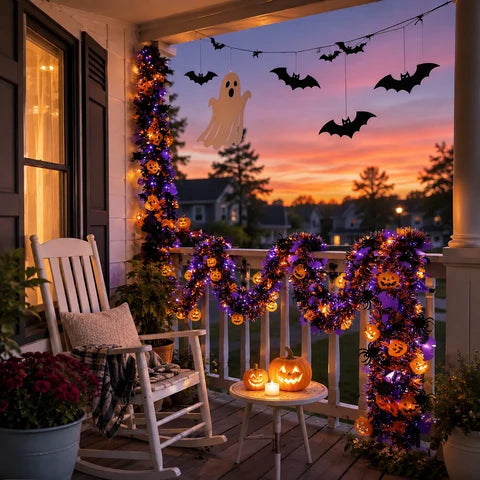 Halloween Girlande Mit Glitzerndem Lametta