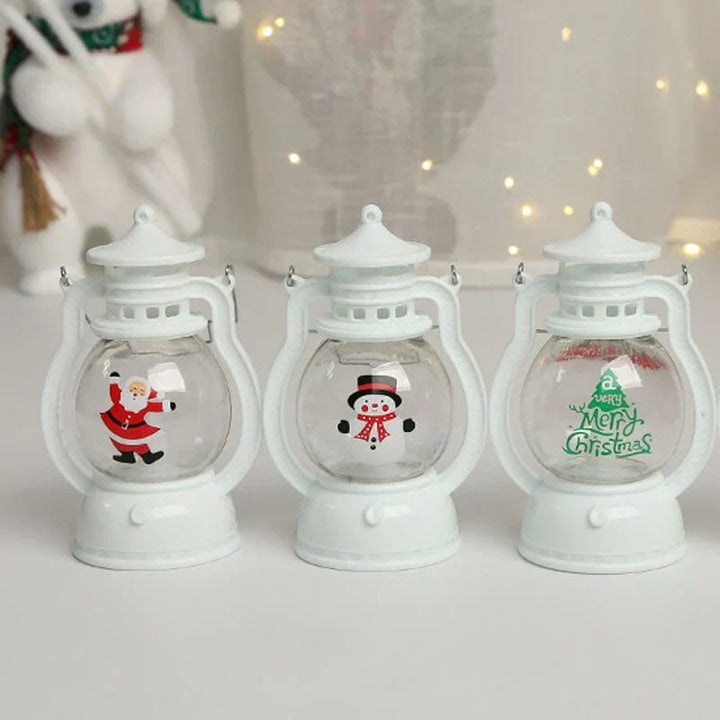 Dekorative Weihnachtslaterne mit Platz für eine Kerze