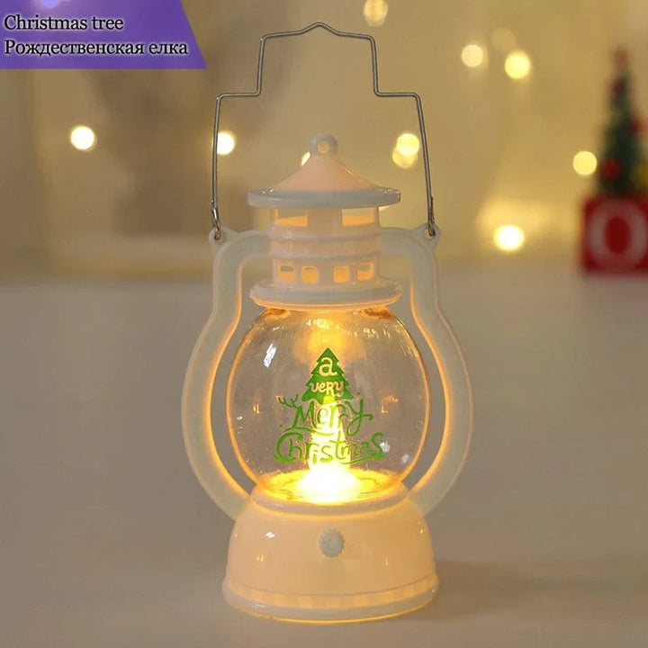 Laterne für Kerzen in winterlicher Weihnachtsdekoration