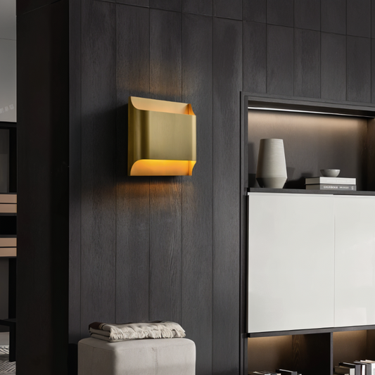 LED Wandleuchte Kupfer – Moderne Up & Down Wandlampe für Wohnräume