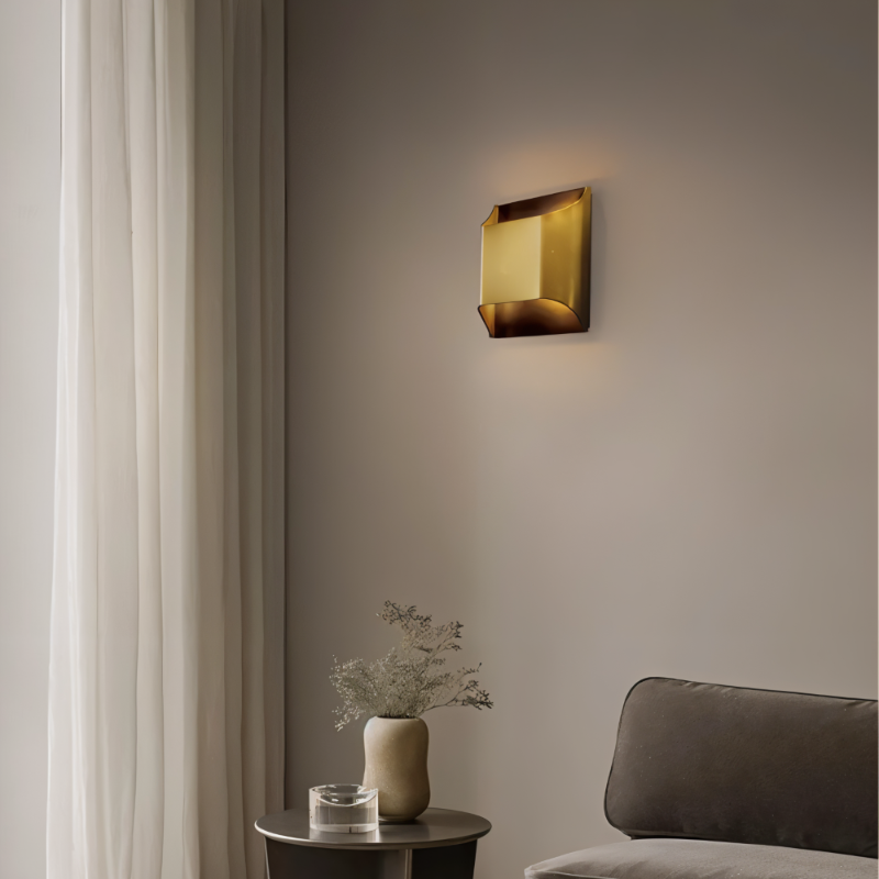 LED Wandleuchte Kupfer – Moderne Up & Down Wandlampe für Wohnräume