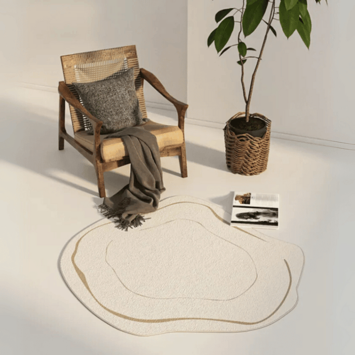 Runder Teppich – Modernes geometrisches Design für stilvolle Räume