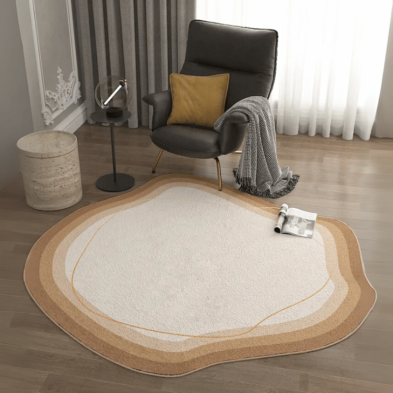 Runder Teppich – Modernes geometrisches Design für stilvolle Räume