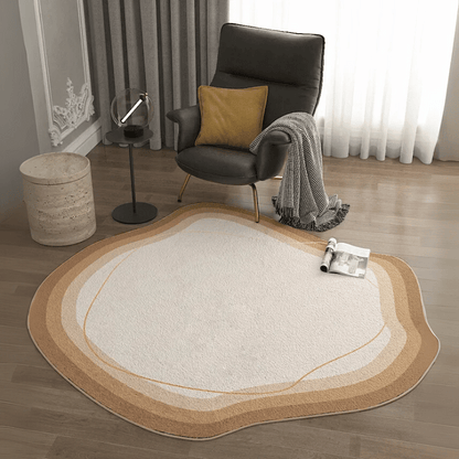 Runder Teppich – Modernes geometrisches Design für stilvolle Räume