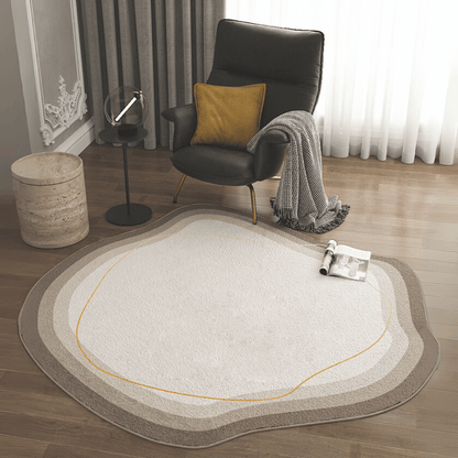 Runder Teppich – Modernes geometrisches Design für stilvolle Räume