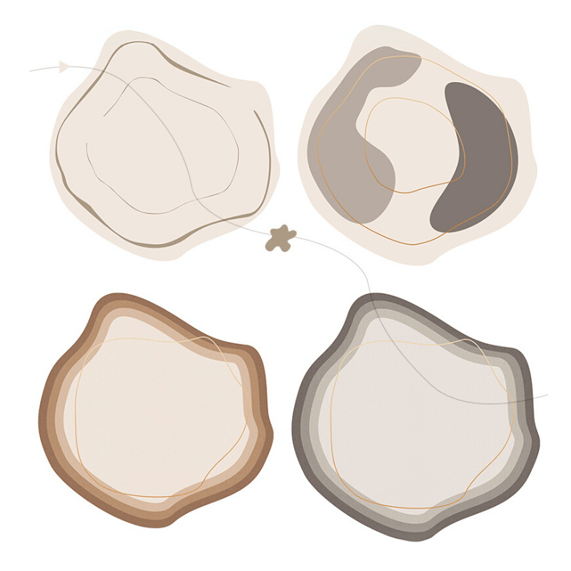 Runder Teppich – Modernes geometrisches Design für stilvolle Räume