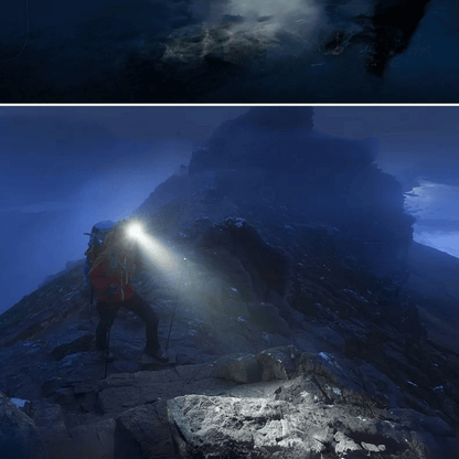 Leistungsstarke LED-Stirnlampe – Wiederaufladbar, Wasserfest & Mit Zoomfunktion
