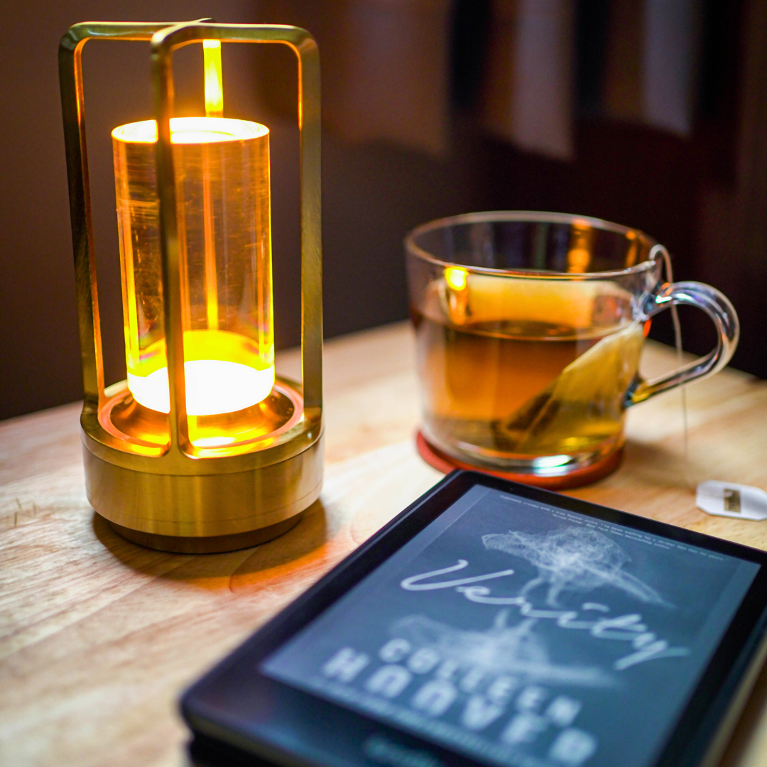 Kristall LED Tischlampe mit Touch-Dimmer & USB – Wiederaufladbar, Wasserdicht & 3 Lichtfarben