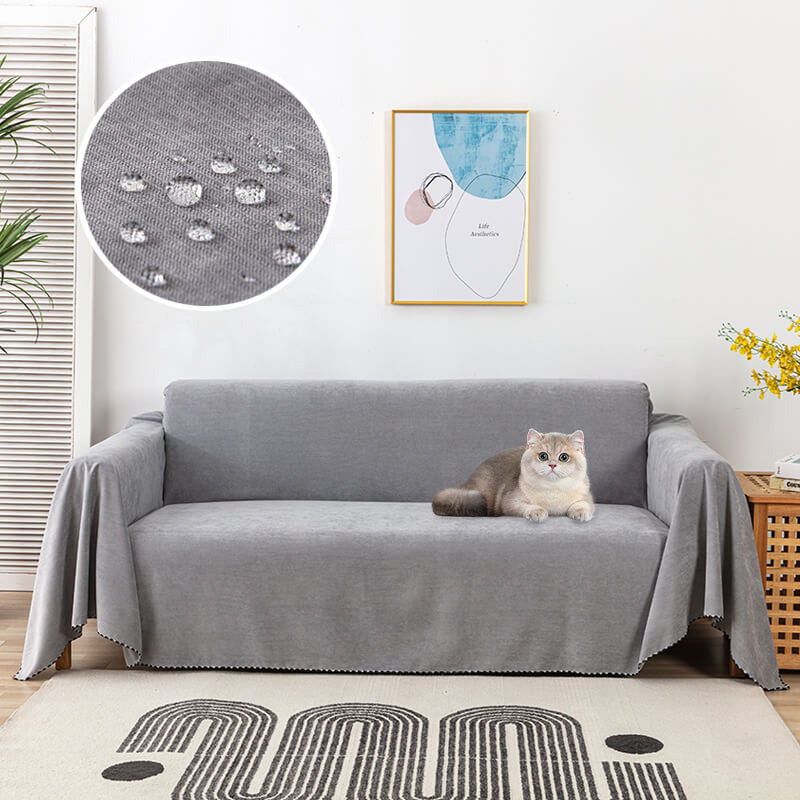 Sofabezug wasserabweisend im Cord-Design